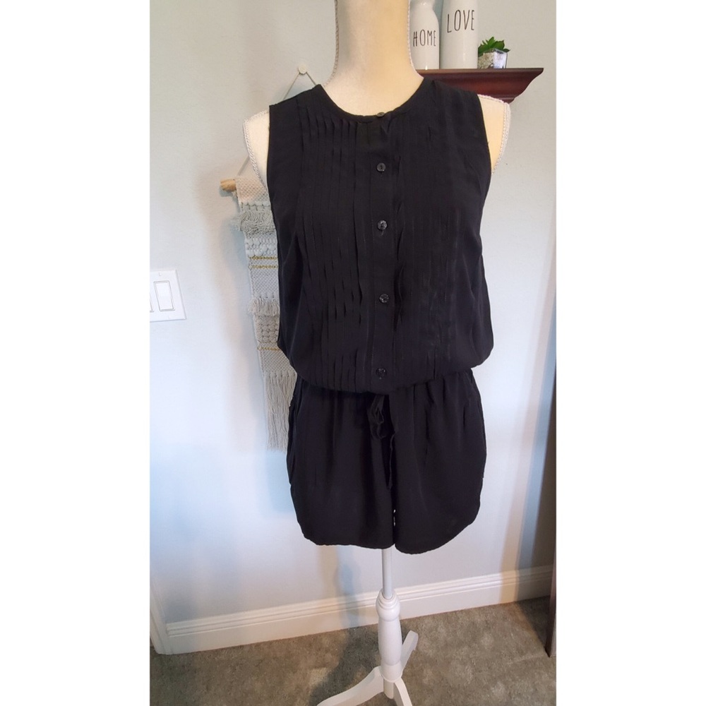 Old Navy Black Short Romper